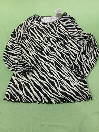 Kathie Lee Collection Zebra-Print-Top