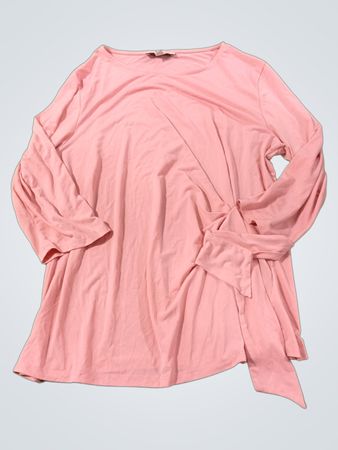 SOUTHERN LADY Pink Knoten-Detail Langarm-Top