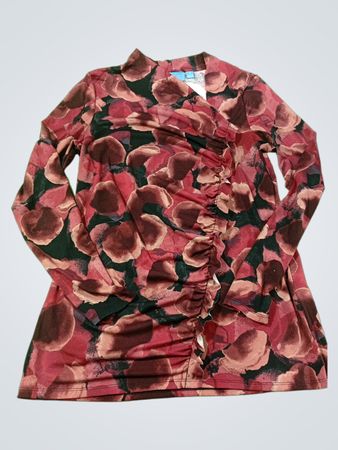 Simply Vera Vera Wang Langärmeliges Oberteil mit Blumenmuster
