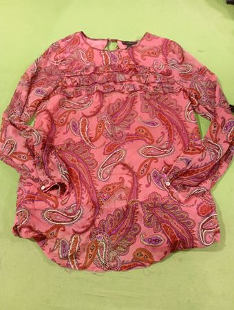 J. Crew Paisley-Muster Langarmbluse