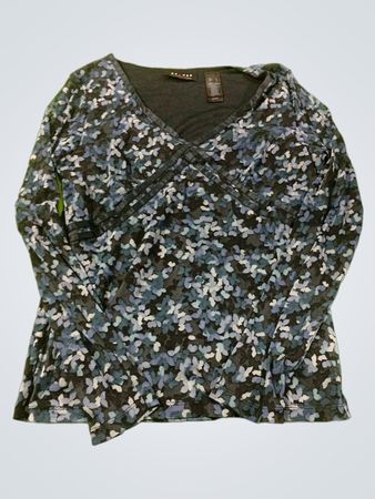 Axcess by Liz Claiborne Floral Langarmtop