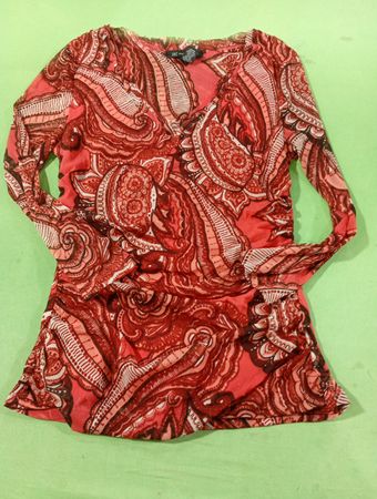 INC International Concepts Paisley-Print Langarm-Oberteil