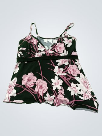 Schwarzes florales Camisole