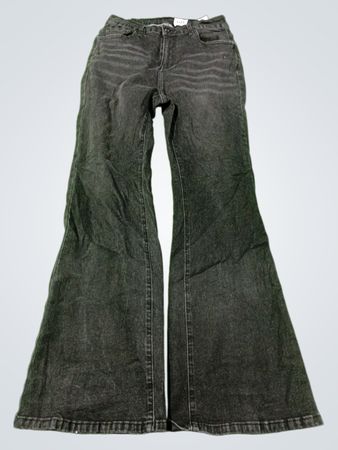 Bootcut-Jeans mit Kreuzverzierung