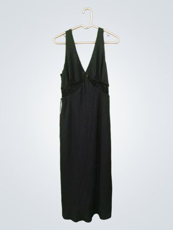 Wild Fable Schwarzes Maxikleid
