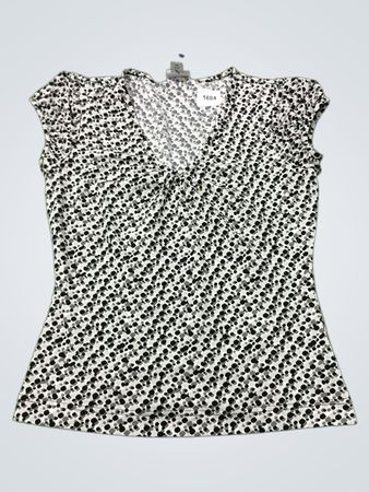 Worthington Petite Stretch V-Ausschnitt-Oberteil