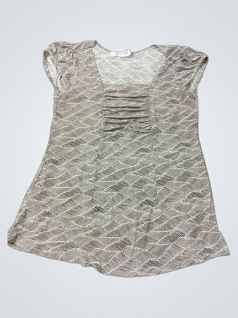 DM Fashion Bedrucktes T-Shirt-Kleid