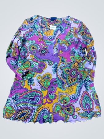 Paisley-Muster Langarmoberteil