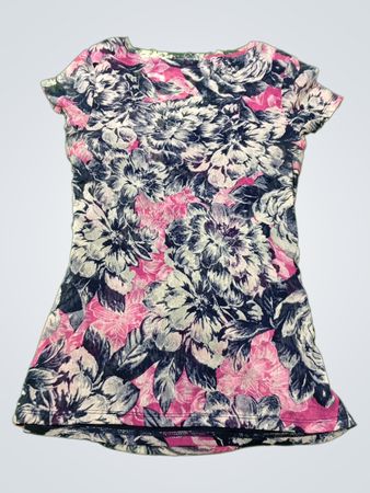 INC International Concepts Floral Print Ruched Top
