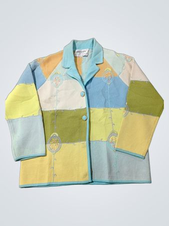 Puccini 100% Wolle Patchwork-Cardigan