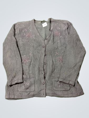 Moffi Gray bestickter Cardigan