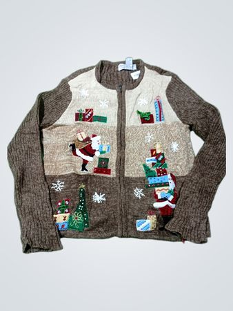 Tiara International Weihnachtskollektion Reißverschluss-Cardigan