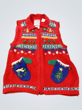 Erika handgestrickte Weihnachtsweste