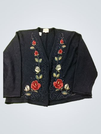 Susan Bristol handbestickter Cardigan