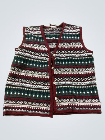 Ruhe und Entspannung Fair Isle Strickweste