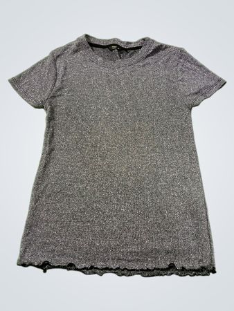 Factorie Grey Sparkle Strick-T-Shirt