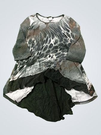 Jennie & Marlis Damen Tunika mit abstraktem Print
