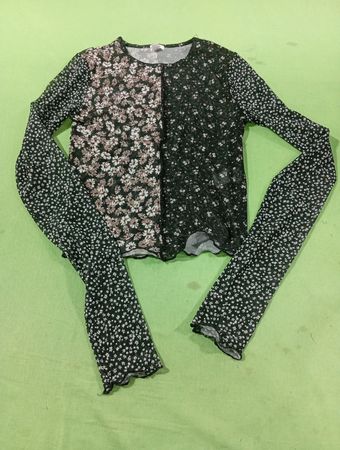 Garage Floral Mesh Top
