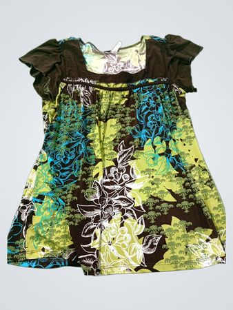 PERSEPTION CONCEPT Damen Tunika mit Blumenmuster Größe L