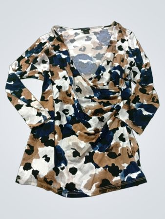 Ann Taylor Langärmliges Oberteil mit Blumenmuster