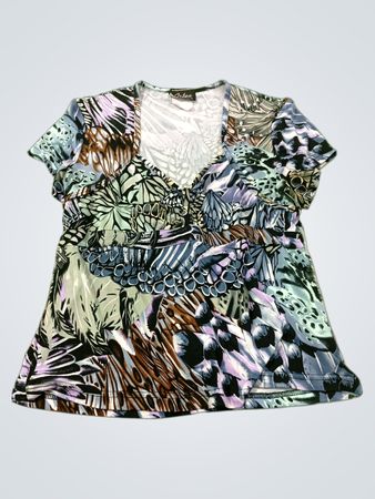 Artex FASHIONS Schmetterlingsdruck-Top
