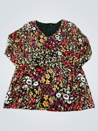 Croft & Barrow Floral Langarm-Oberteil