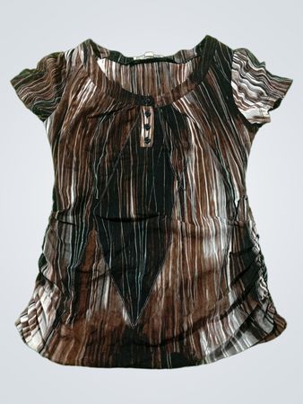 Cleo & Joe Petite Damen-T-Shirt mit kurzen Ärmeln