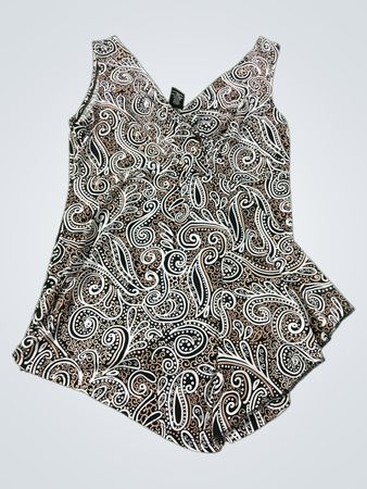 Rafaella Women's Paisley Print Ärmelloses Top