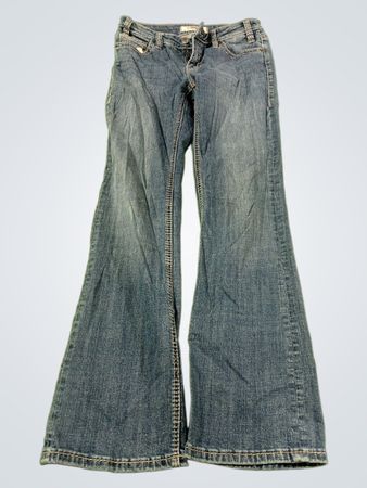 Rock & Roll Denim Mid Rise Relaxed Straight Jeans