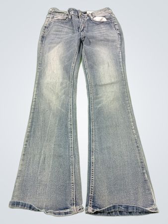 Bootcut-Jeans mit Flügelstickerei