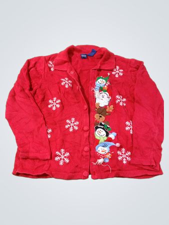 BASIC Collections Roter Weihnachts-Pullover