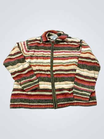 Heirloom Collectibles gestreifter Zip-Up-Cardigan