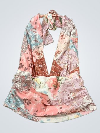 Patchwork-Blumenhaltertop