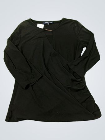 Jones New York Signature Schwarzes Langarmoberteil