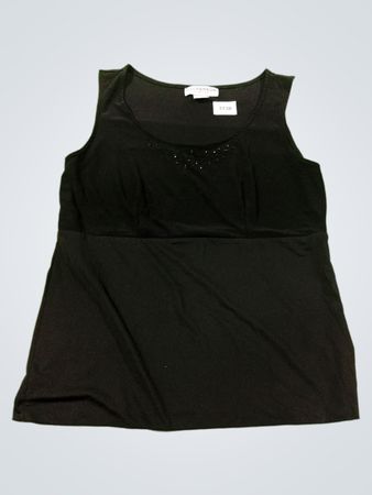 SAG HARBOR STRETCH Schwarzes Tanktop