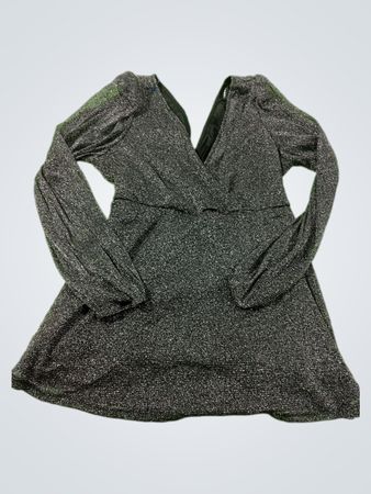 Torrid Silberglitzer Wickelkleid