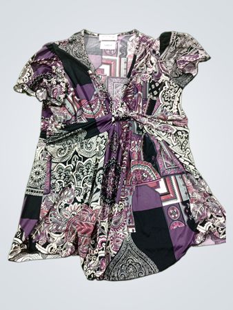 Jus d'Orange PARIS Damen Paisley-Print-Tunika-Top