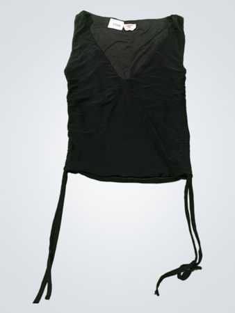 Cotton On Schwarzes Rüschentanktop