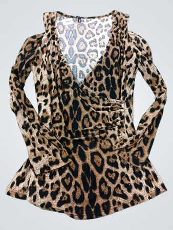 Leoprint Langarmshirt