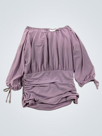 WORTHINGTON Off-Shoulder geraffte Bluse mit gerafften Ärmeln