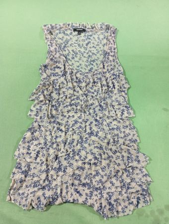 Express Floral Ruffle Tank Top