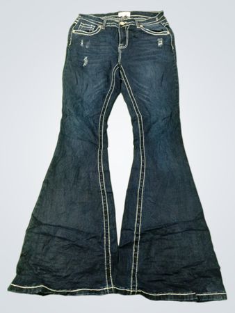 Bambus-Jeans mit ausgestelltem Schlagboden