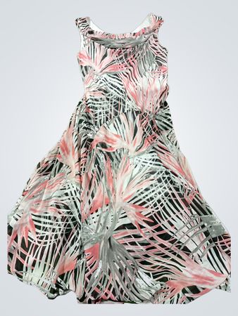 Signature by Robbie Bee Tropical Print Maxikleid