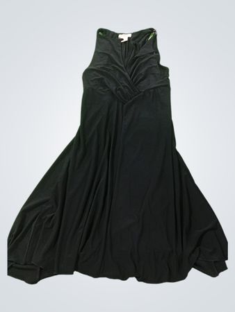 Goodies schwarzes ärmelloses Maxi-Kleid mit V-Ausschnitt Größe L/Grande