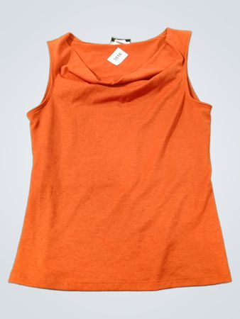 Fashion Bug Orange ärmelloses Top