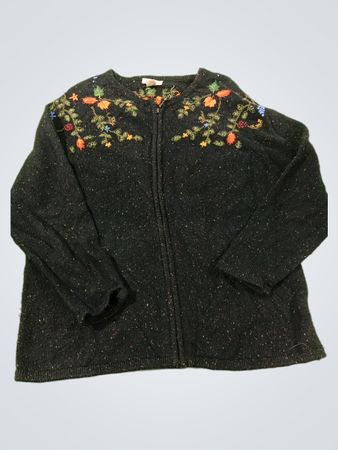 Carroll Reed bestickter Reißverschluss-Pullover
