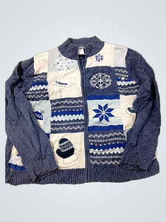 Classic Elements Damen Patchwork-Winterpullover