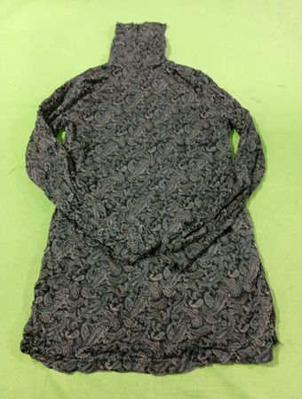 Rollkragenpullover mit Paisley‑Muster