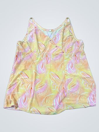 Damen-Ärmelloses Tanktop mit abstraktem Druck