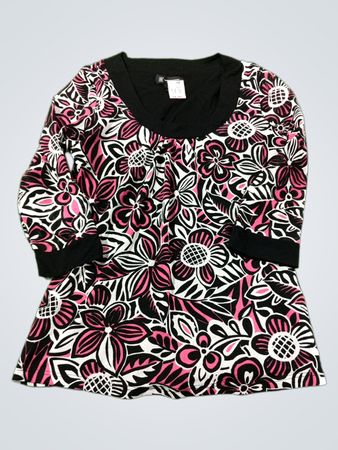 INC International Concepts Floral Print Top